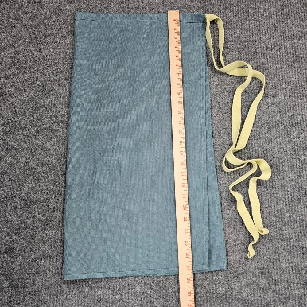 Half Apron Women OS Blue Waist Tie Kitchen Bistro Utility